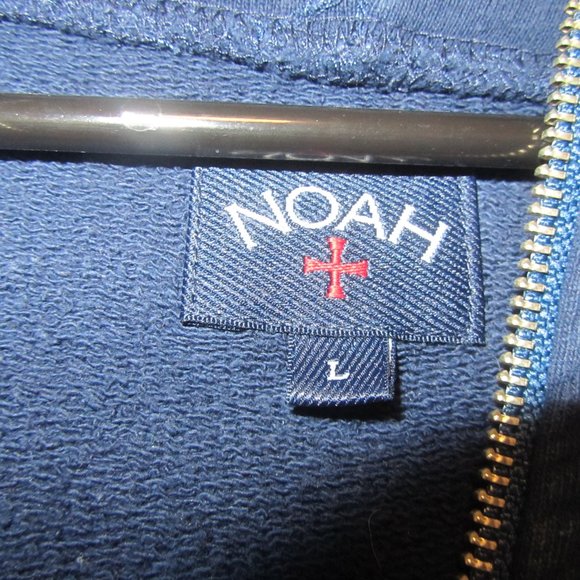 Noah NYC Navy Logo Zip Hoodie Men's L - Picture 7 of 7